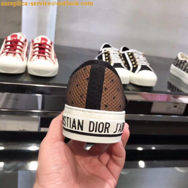 Replica Dior Walk'n'Dior Sneakers In Plumetis And Nude Mesh 7