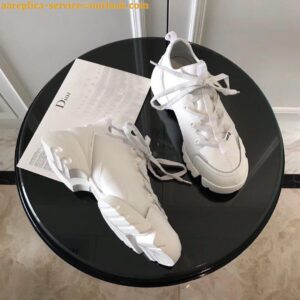 Replica Dior D-Connect Sneakers In White Technical Fabric