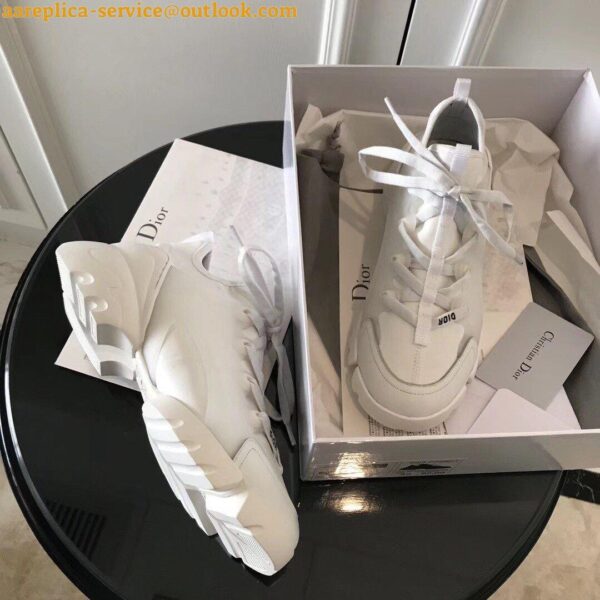 Replica Dior D-Connect Sneakers In White Technical Fabric 7