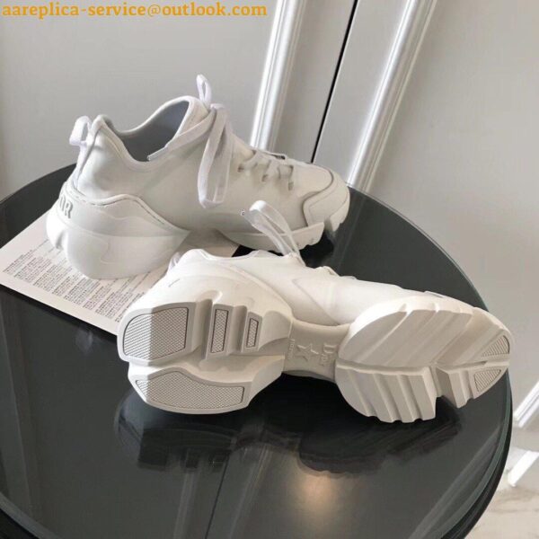 Replica Dior D-Connect Sneakers In White Technical Fabric 11