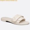 Replica DIor Dio(r)evolution Slides Sandals In Black Cannage Calfskin 2