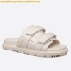 Replica DIor Dio(r)evolution Slides Sandals In Black Cannage Calfskin