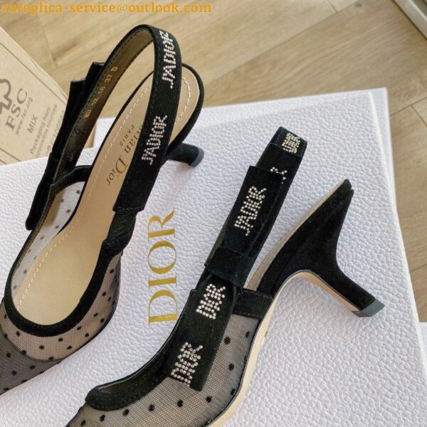 Replica Dior Dior-ID Sneakers In White Leather with Green Strap 8