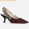 Replica Dior J'Adior Slingback Pumps 65mm In Jardin d'Hiver Embroidered Cotton 2