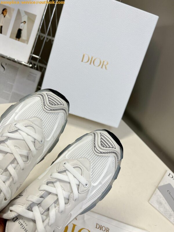 Replica Dior Vibe Sneakers in White Technical Fabric and Mesh 6