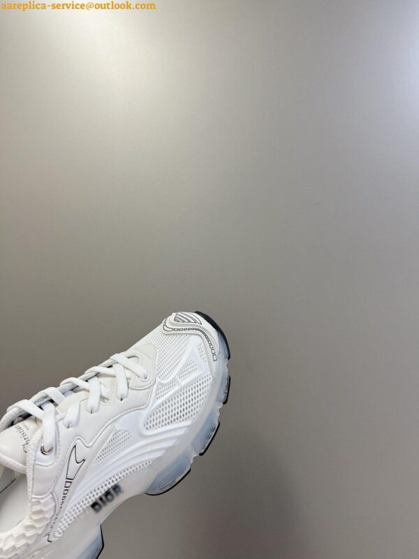 Replica Dior Vibe Sneakers in White Technical Fabric and Mesh 6