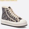 Replica Dior Vibe Sneakers in White Technical Fabric and Mesh