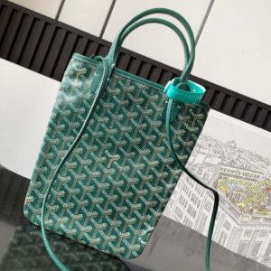 Replica Goyard POICLAPMLTY11CL61P Poitiers Claire Voie Bag Green 2