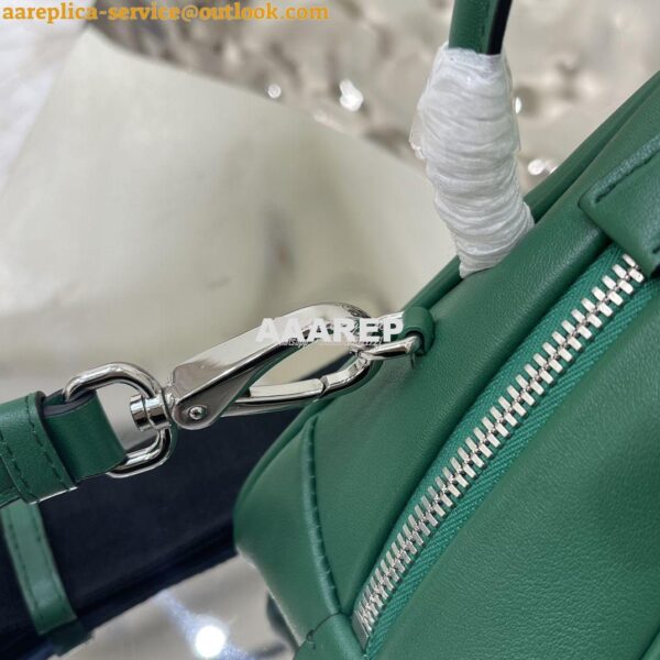 Replica Prada Leather Triangle bag 1BB082 Green 10