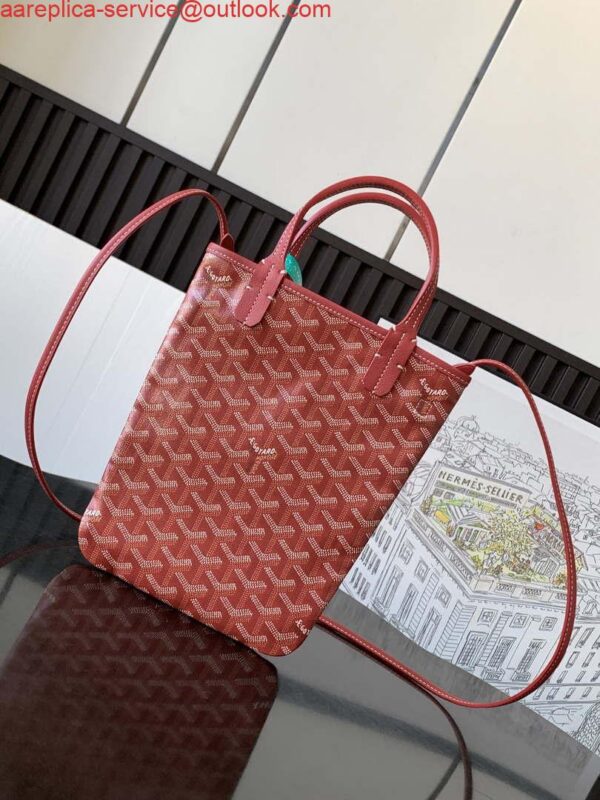 Replica Goyard POICLAPMLTY11CL61P Poitiers Claire Voie Bag Red 3