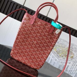 Replica Goyard POICLAPMLTY11CL61P Poitiers Claire Voie Bag Red 2