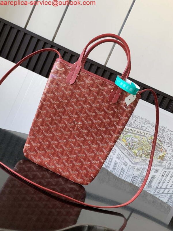 Replica Goyard POICLAPMLTY11CL61P Poitiers Claire Voie Bag Red 4