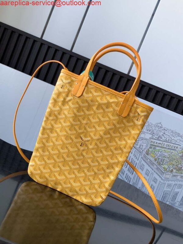 Replica Goyard POICLAPMLTY11CL61P Poitiers Claire Voie Bag Yellow 3