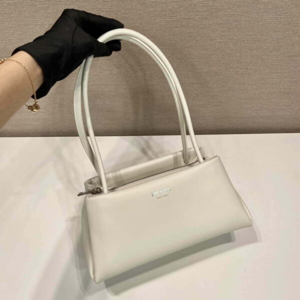 Replica Prada 1BA368 Leather mini-bag Bag White 3