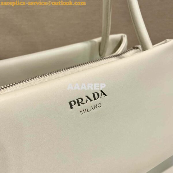 Replica Prada 1BA368 Leather mini-bag Bag White 7