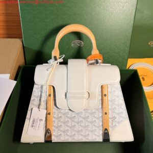 Replica Goyard Sac Saigon Pm Bag BPMLTY07CL07P White