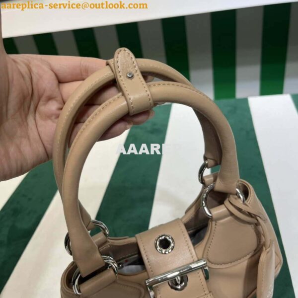 Replica Prada 1BA368 Moon padded nappa-leather bag Apricot 8