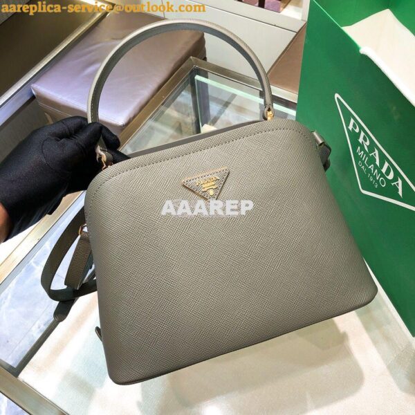 Replica Prada Matinee Mini Bag 1BA282 Grey 5