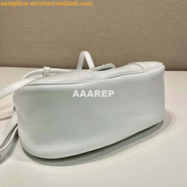 Replica Prada 1BA368 Moon padded nappa-leather bag White 8