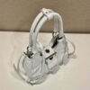 Replica Prada 1BA368 Moon padded nappa-leather bag White