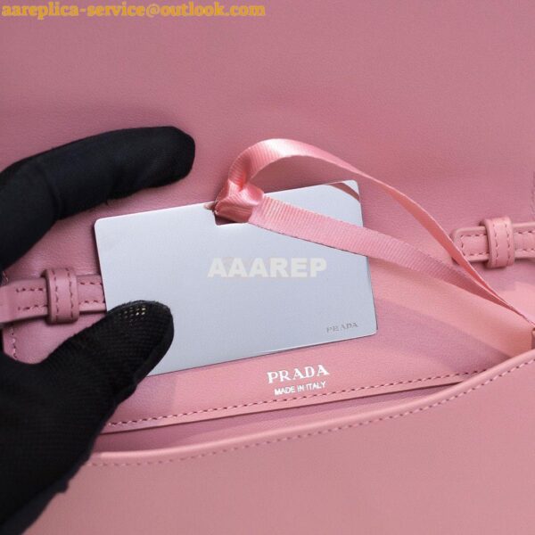 Replica Prada Nylon And Leather Mini-bag 1BP019 Pink 10