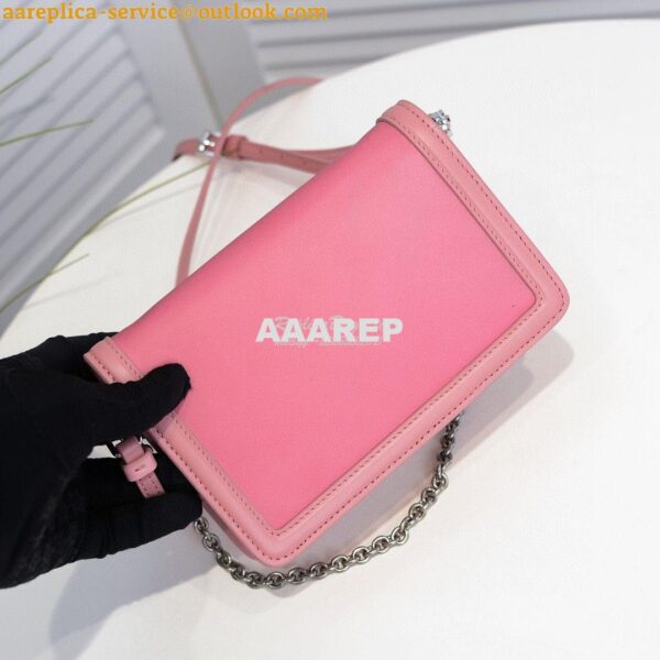 Replica Prada Nylon And Leather Mini-bag 1BP019 Pink 11