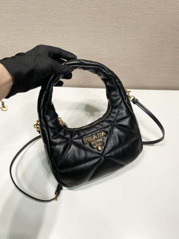 Replica Prada 1BA384 Nappa-leather mini bag with topstitching