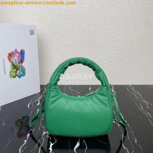 Replica Prada 1BA384 Prada Soft Padded Nappa Leather Mini Bag Green