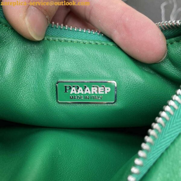 Replica Prada 1BA384 Prada Soft Padded Nappa Leather Mini Bag Green 10