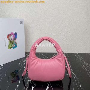 Replica Prada 1BA384 Prada Soft Padded Nappa Leather Mini Bag Pink