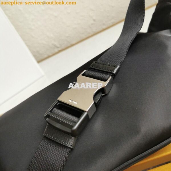 Replica Prada Nylon And Saffiano Leather Belt Bag 2VL033 8