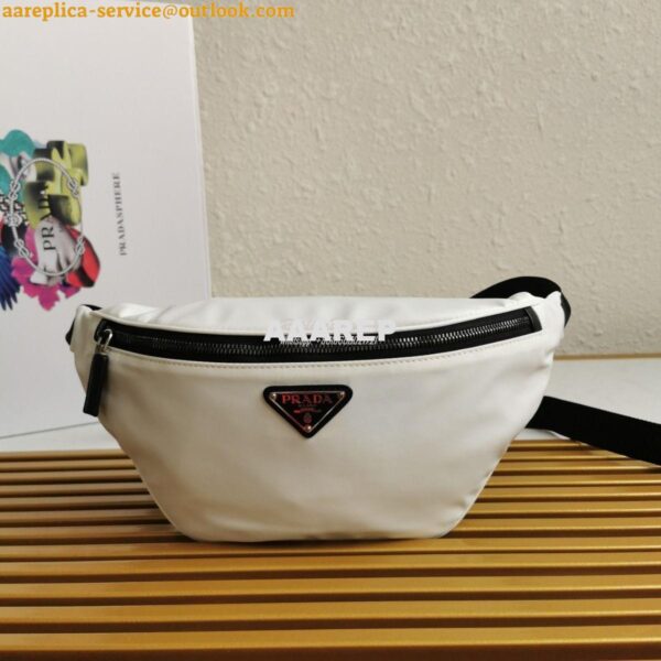 Replica Prada Nylon And Saffiano Leather Belt Bag 2VL033 13