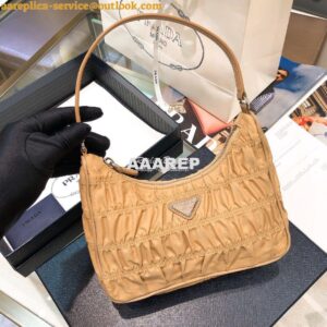 Replica Prada Nylon And Saffiano Leather Mini Bag 1NE204 Nude