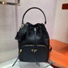 Replica Prada 1BH191 Leather mini shoulder bag tan 2