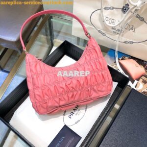 Replica Prada Nylon And Saffiano Leather Mini Bag 1NE204 Pink 2