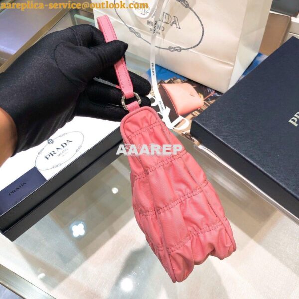 Replica Prada Nylon And Saffiano Leather Mini Bag 1NE204 Pink 9