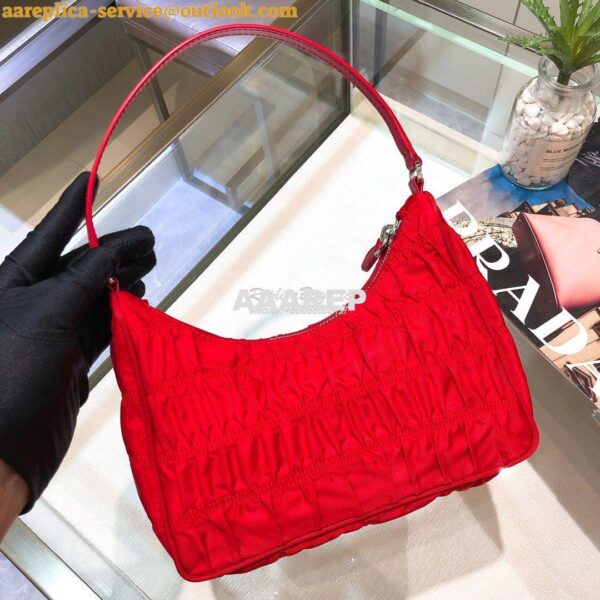 Replica Prada Nylon And Saffiano Leather Mini Bag 1NE204 Red 10