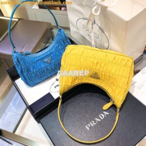 Replica Prada Nylon And Saffiano Leather Mini Bag 1NE204 Yellow