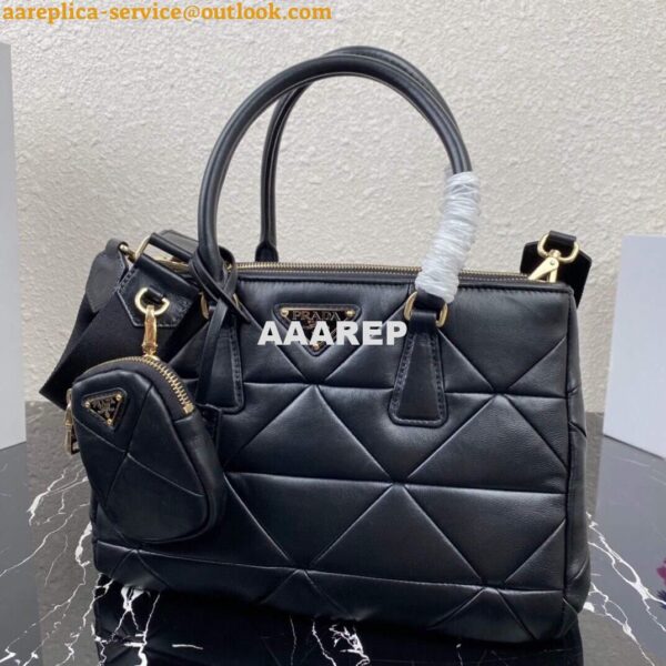 Replica Prada Small Prada Galleria Saffiano Leather bag 1BA863 Black 8