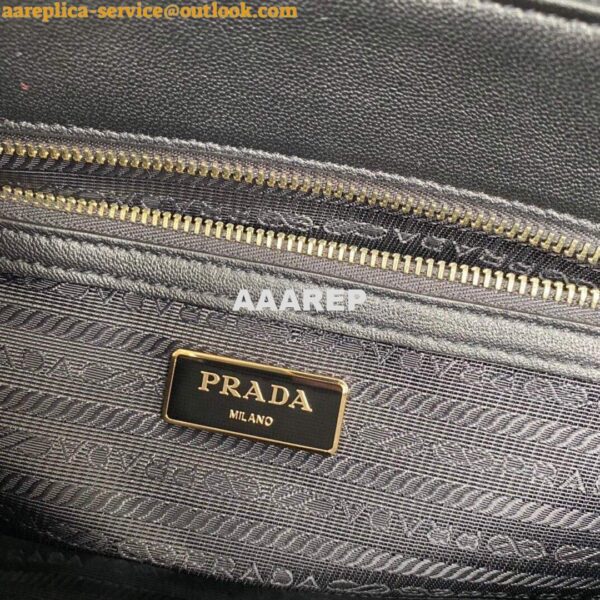 Replica Prada Small Prada Galleria Saffiano Leather bag 1BA863 Black 10