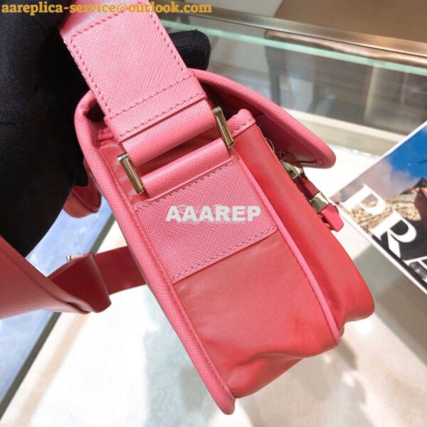 Replica Prada Nylon Cross-Body Bag 1BD334 Pink 6