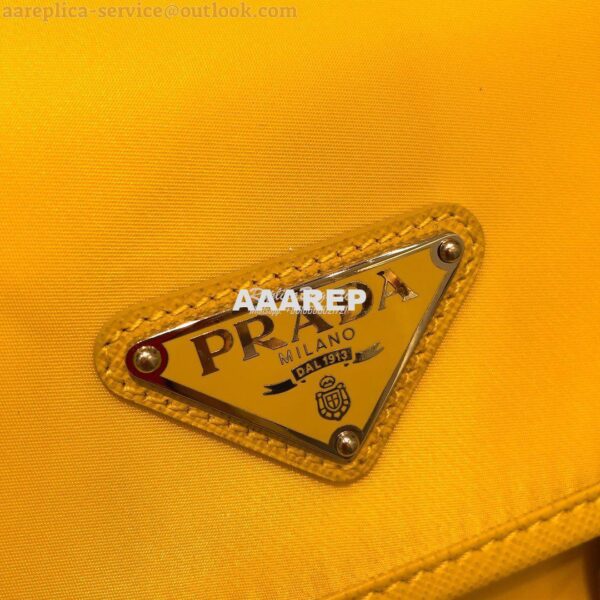 Replica Prada Nylon Cross-Body Bag 1BD334 Yellow 8