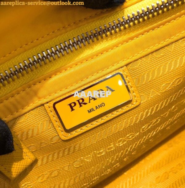 Replica Prada Nylon Cross-Body Bag 1BD334 Yellow 13