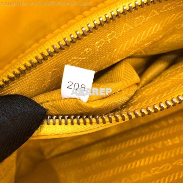 Replica Prada Nylon Cross-Body Bag 1BD334 Yellow 14