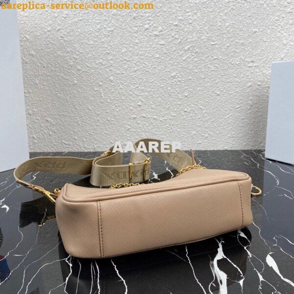 Replica Prada 1BH204 Prada Re-Edition 2005 Saffiano leather Bag in Apricot 5