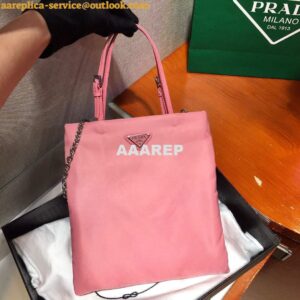 Replica Prada 1BA252 Nylon Handbag Pink 2