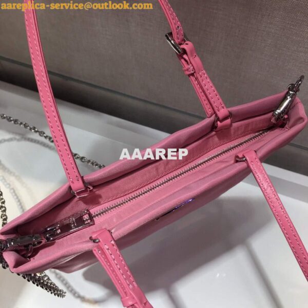 Replica Prada 1BA252 Nylon Handbag Pink 8