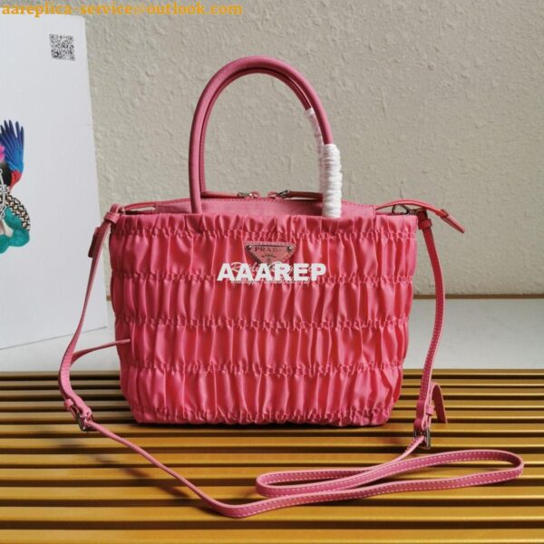 Replica Prada Nylon Tote 1BG321 Begonia Pink 3