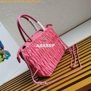 Replica Prada Nylon Tote 1BG321 Begonia Pink 2