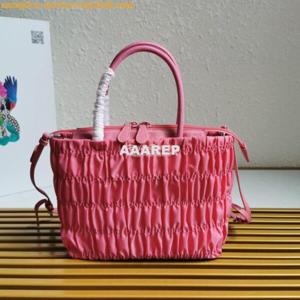 Replica Prada Nylon Tote 1BG321 Begonia Pink 11